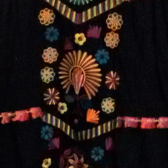 Maizistory Designer Embroidered Dress Sz L - Picture 8 of 9